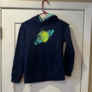 Lands' End Navy Hoodie with Planet Graphic